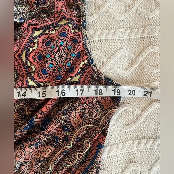 Nina Leonard Sleeveless Front Wrap Maxi Dress Women’s Size Large - Picture 14 of 16